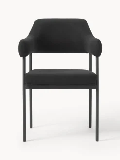 Silla Con Reposabrazos Tapizada Zoe