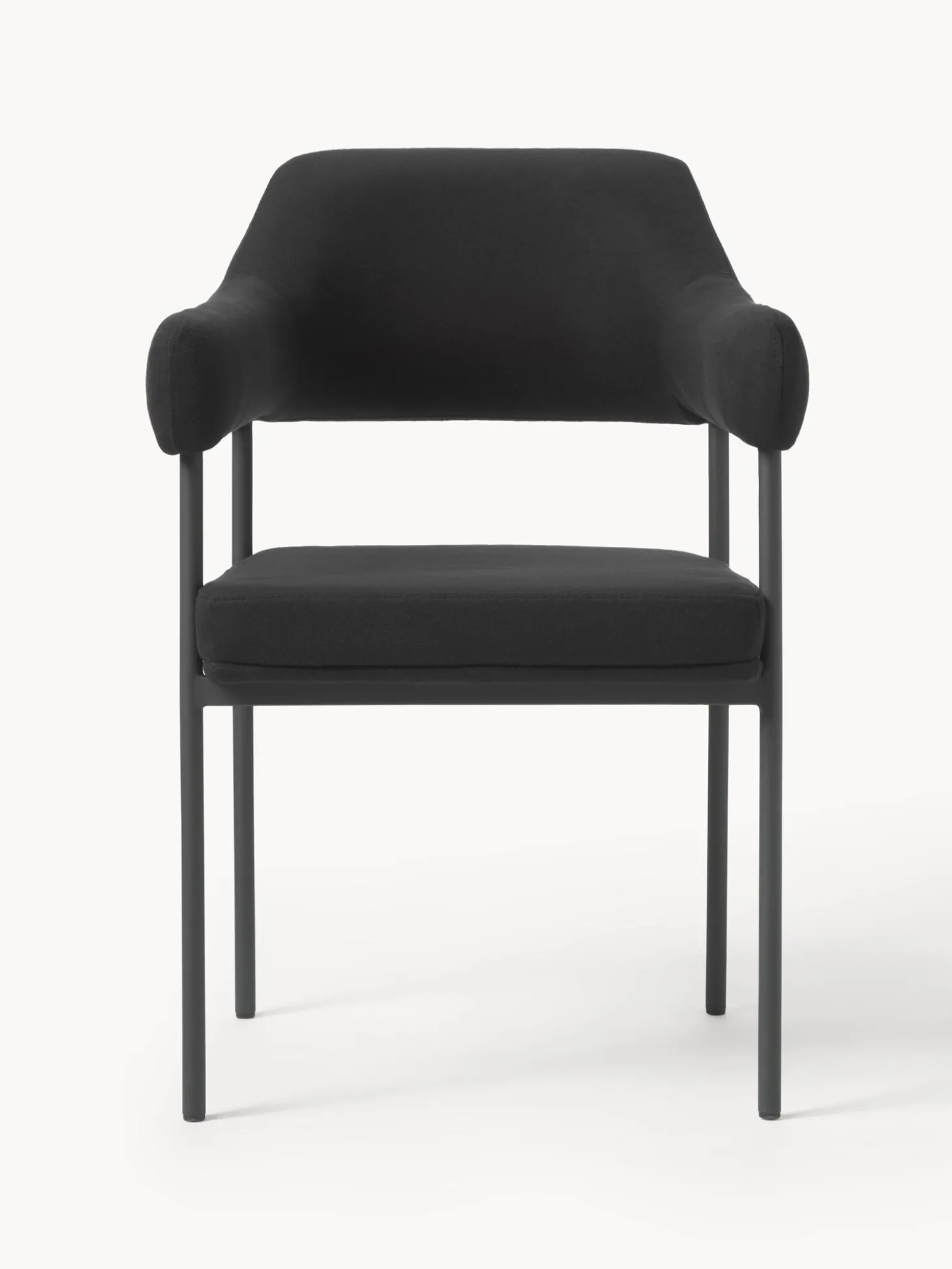 Silla Con Reposabrazos Tapizada Zoe