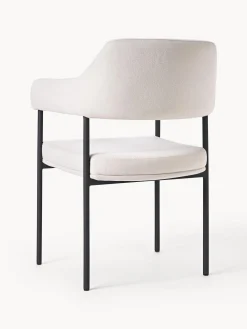 Silla Con Reposabrazos Tapizada Zoe