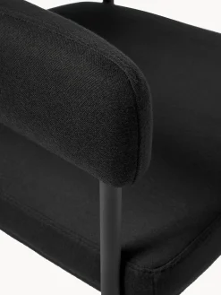 Silla Con Reposabrazos Tapizada Zoe