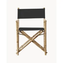 Silla De Bambu Para Exterior Con Cojin De Asiento Mandisa