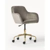 Silla De Escritorio En Terciopelo Lucie