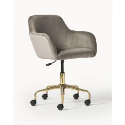 Silla De Escritorio En Terciopelo Lucie