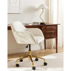 Silla De Escritorio En Terciopelo Lucie