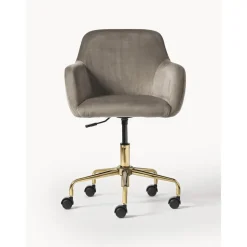 Silla De Escritorio En Terciopelo Lucie