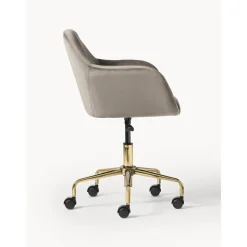 Silla De Escritorio En Terciopelo Lucie