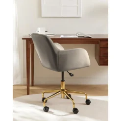 Silla De Escritorio En Terciopelo Lucie