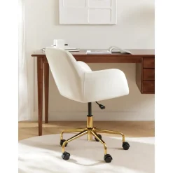 Silla De Escritorio En Terciopelo Lucie