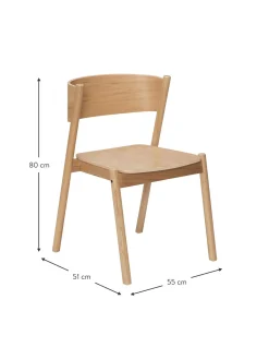 Silla De Madera Oblique