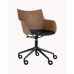 Silla De Oficina Con Reposabrazos Q/Wood, Altura Regulable