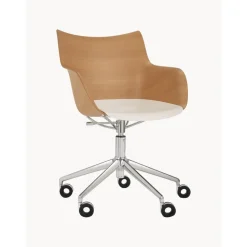 Silla De Oficina Con Reposabrazos Q/Wood, Altura Regulable