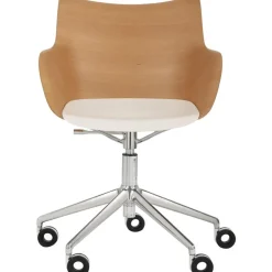 Silla De Oficina Con Reposabrazos Q/Wood, Altura Regulable