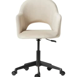 Silla De Oficina Con Reposabrazos De Terciopelo Rachel, Altura Regulable