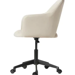 Silla De Oficina Con Reposabrazos De Terciopelo Rachel, Altura Regulable