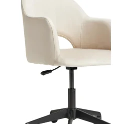 Silla De Oficina Con Reposabrazos De Terciopelo Rachel, Altura Regulable