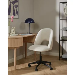 Silla De Oficina De Terciopelo Rachel, Altura Regulable