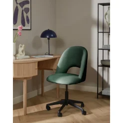 Silla De Oficina De Terciopelo Rachel, Altura Regulable