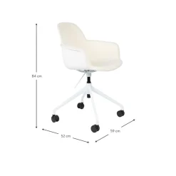 Silla De Oficina En Tejido Boucle Albert, Regulable En Altura