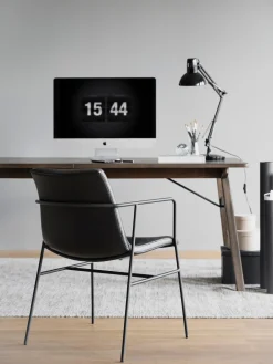 Sillas Con Reposabrazos De Cuero Sintetico Huntingbay, 2 Uds.