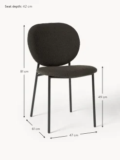 Sillas Tapizada En Tejido Boucle Ulrica, 2 Uds.