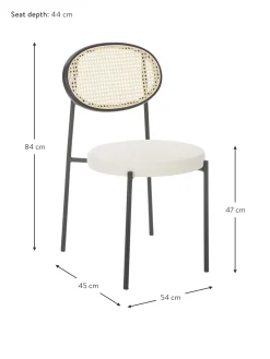 Sillas Tapizadas Con Tejido Vienes Remy, 2 Uds.