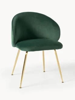 Sillas Tapizadas En Terciopelo Luisa, 2 Uds.