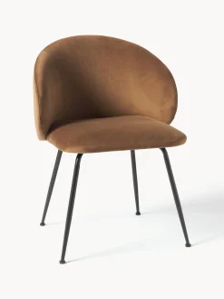 Sillas Tapizadas En Terciopelo Luisa, 2 Uds.