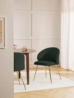 Sillas Tapizadas En Terciopelo Luisa, 2 Uds.