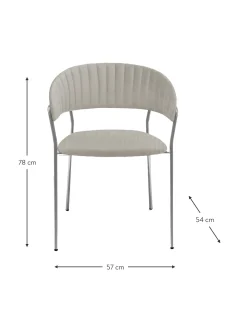 Sillas Tapizadas En Terciopelo Belle, 2 Uds.