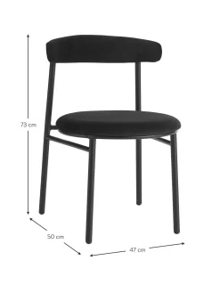 Sillas Tapizadas En Terciopelo Doggi, 2 Uds