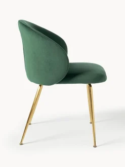 Sillas Tapizadas En Terciopelo Luisa, 2 Uds.