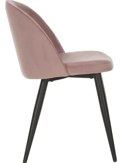 Sillas Tapizadas En Terciopelo Amy, 2 Uds.