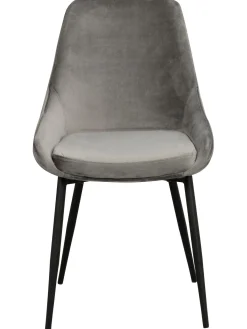 Sillas Tapizadas En Terciopelo Sierra, 2 Uds.