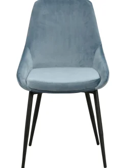 Sillas Tapizadas En Terciopelo Sierra, 2 Uds.