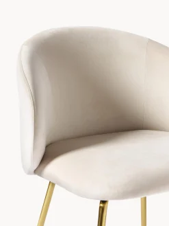 Sillas Tapizadas En Terciopelo Luisa, 2 Uds.