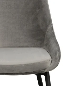 Sillas Tapizadas En Terciopelo Sierra, 2 Uds.