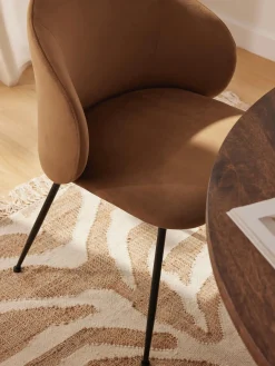 Sillas Tapizadas En Terciopelo Luisa, 2 Uds.