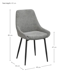 Sillas Tapizadas Sierra, 2 Uds.