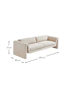 Sillon De Terciopelo Mika (3 Plazas)