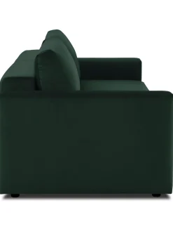 Sofa Cama De Terciopelo Tasha (3 Plazas), Con Espacio De Almacenamiento