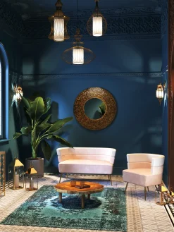 Sofa De Terciopelo En Diseno Retro Sandwich (2 Plazas)