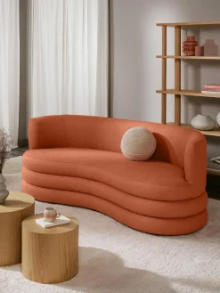 Sofa En Tejido Boucle De Diseno Solomon (3 Plazas)