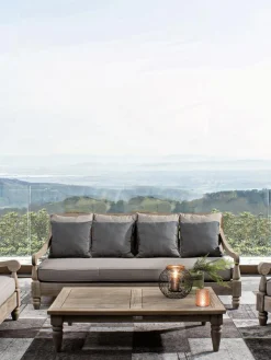 Sofa Grande Para Exterior De Madera Bali (4 Plazas)