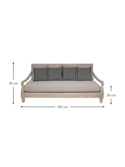 Sofa Grande Para Exterior De Madera Bali (4 Plazas)