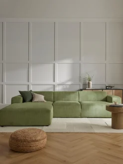 Sofa Rinconera De Pana Melva (4 Plazas)