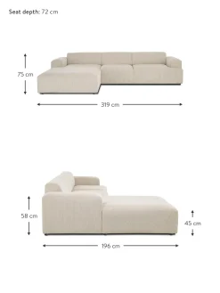 Sofa Rinconera De Pana Melva (4 Plazas)