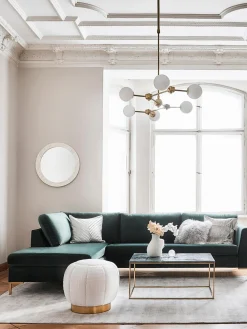 Sofa Rinconera De Terciopelo Luna