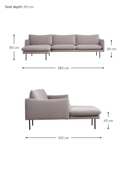 Sofa Rinconera De Terciopelo Fluente