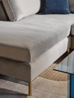 Sofa Rinconera De Terciopelo Luna