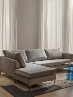 Sofa Rinconera De Terciopelo Luna